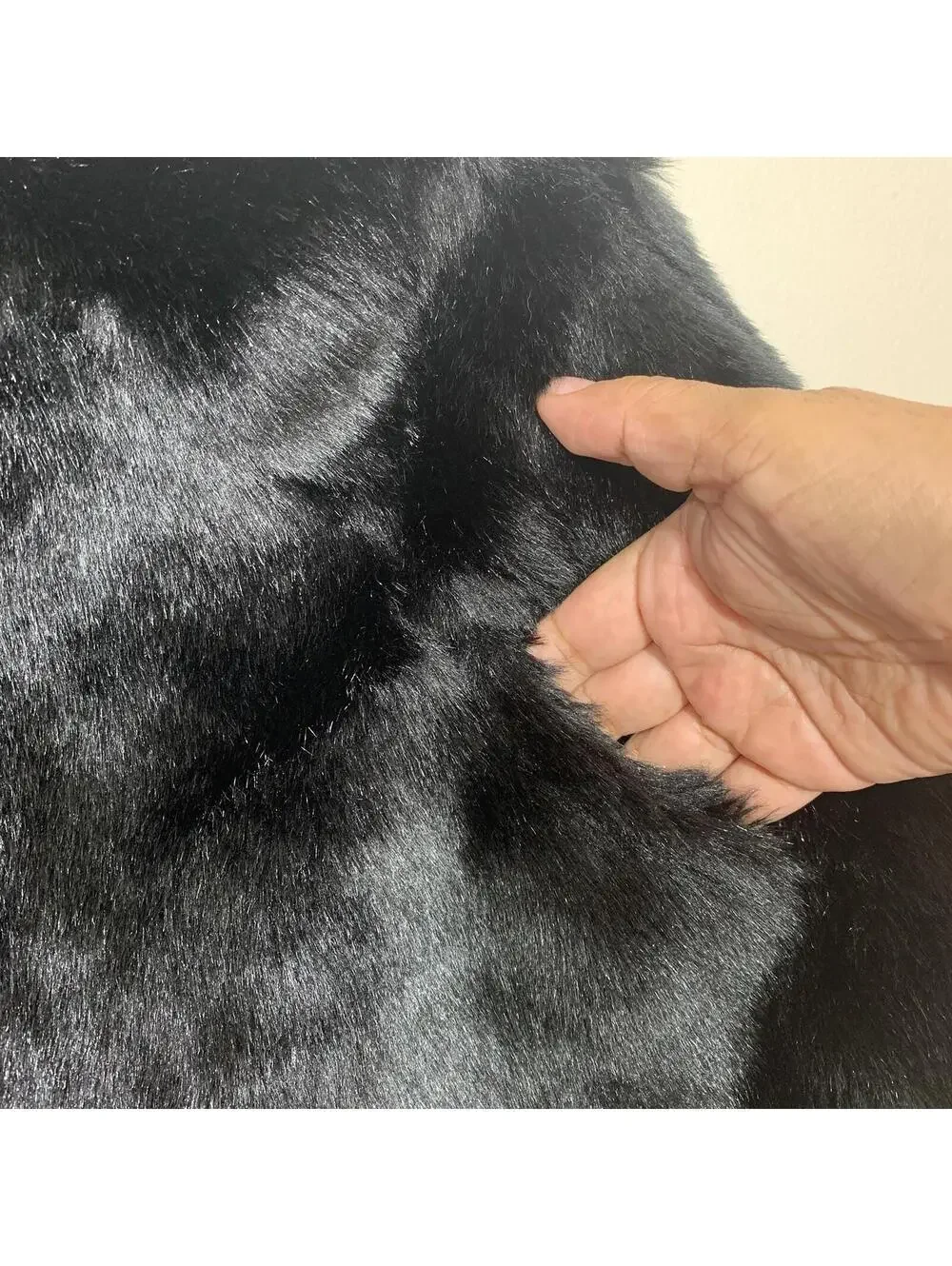 Kardashian Kids Faux Fur Capelet Girls Black Plush Formal Shrug Wrap Button Fron